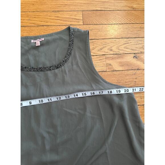 Womens Size XL JUICY COUTURE OLIVE ARMY GREEN EMBELLISHED JEWELED RHINESTONE - Picture 4 of 5